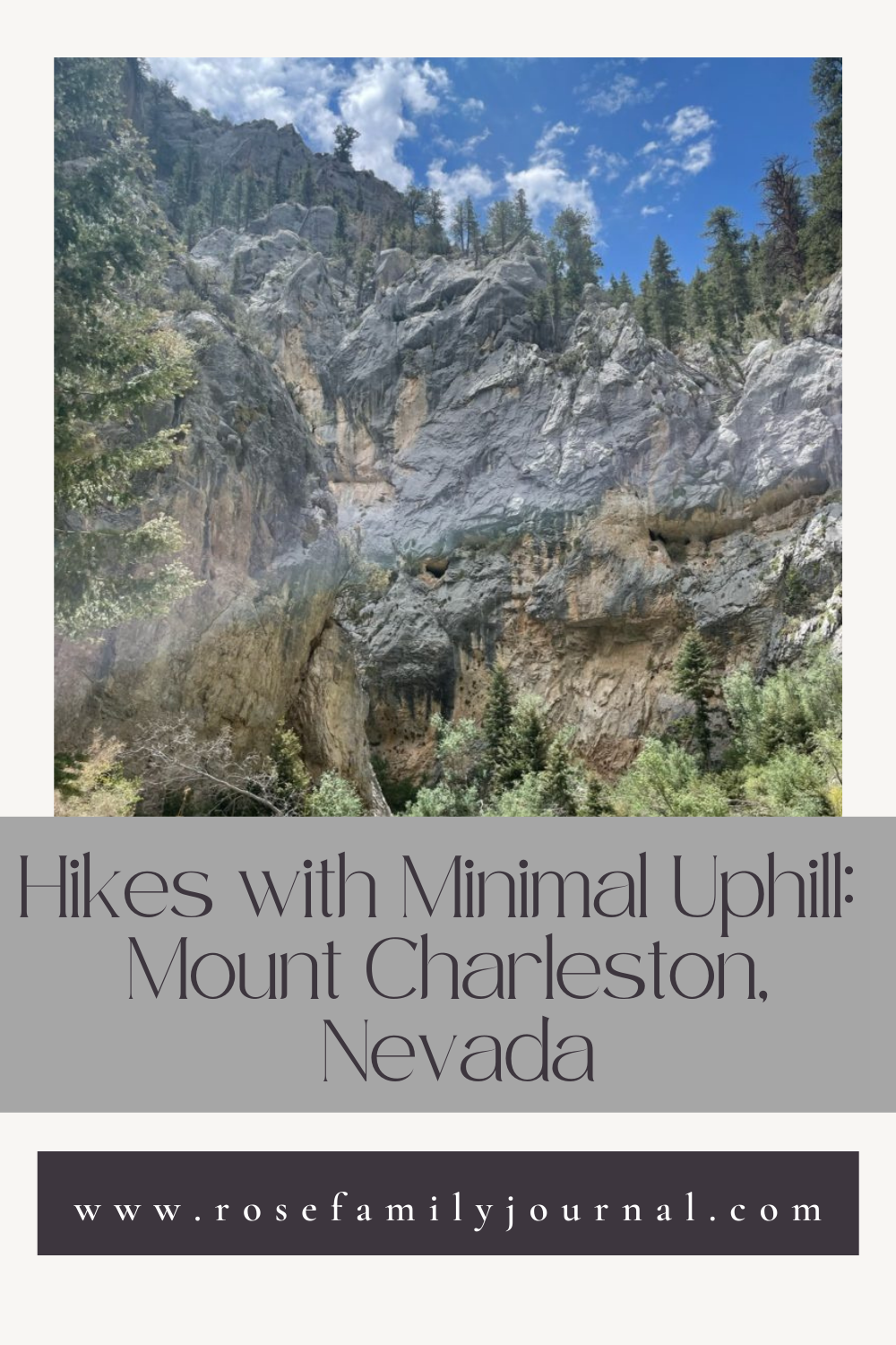 Top Mount Charleston hikes with minimal uphills